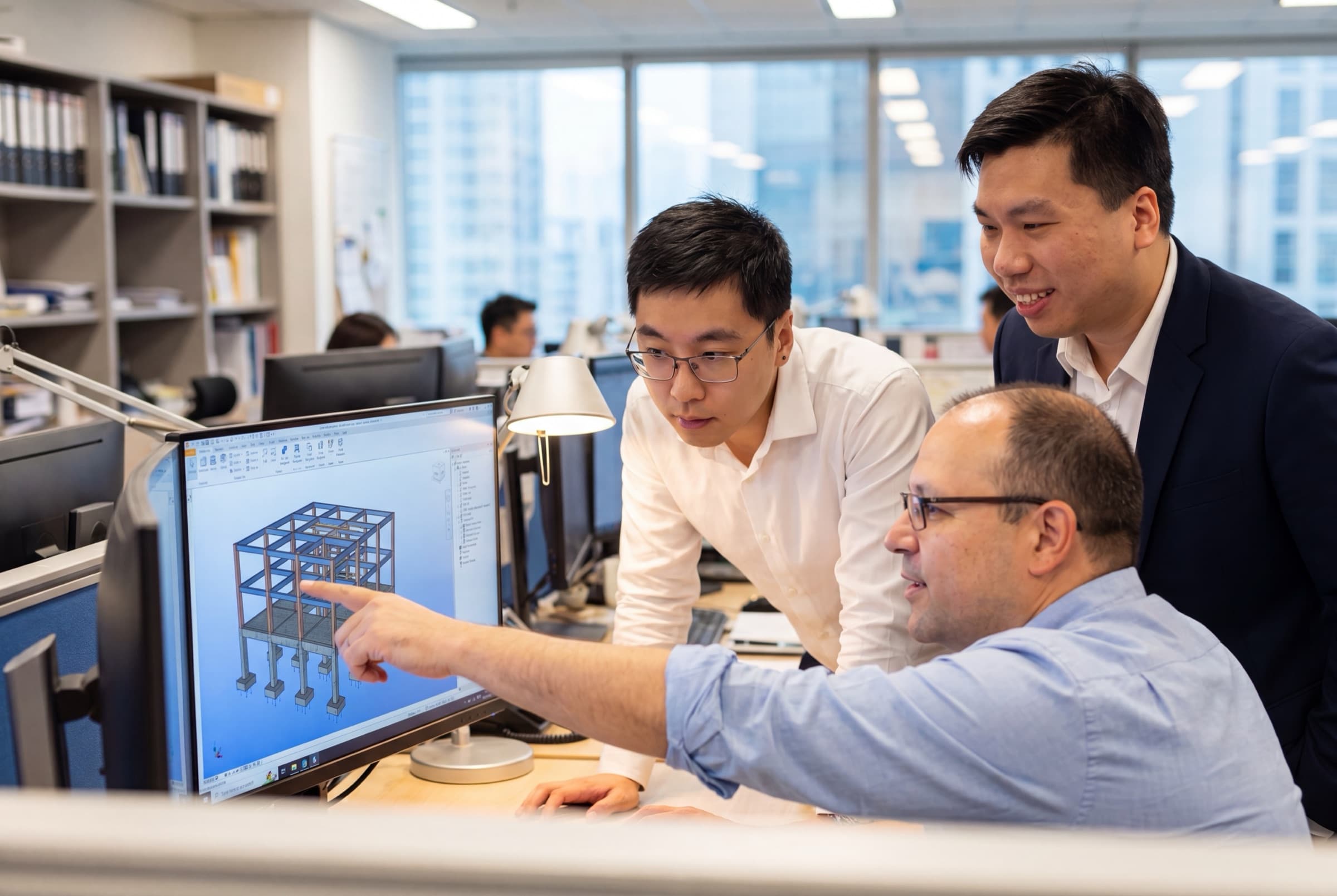 ACSES team in a BIM coordination review
