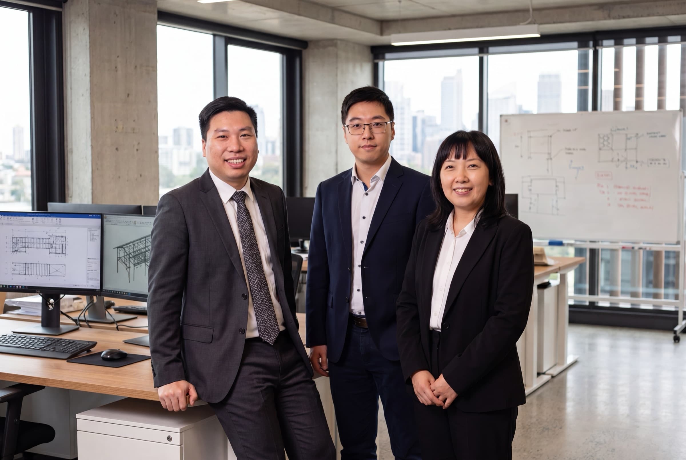 ACSES young engineers in the Sydney office